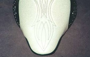 Original Seat, with black leather surrounding it