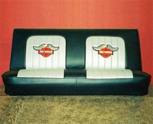 Truck Seat with embroidered logo